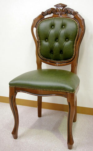 green（グリーン） イタリア製 ダイニングチェア 本革 送料無料猫脚