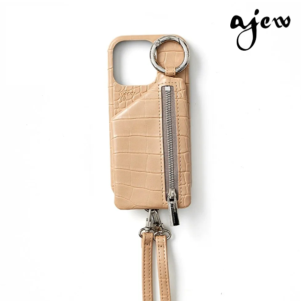 ajew（エジュー） 【iPhone対応】 ajew cadenas croco zipphone case