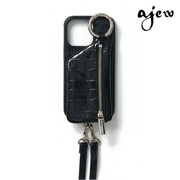 ajew（エジュー） 【iPhone対応】 ajew cadenas croco zipphone case