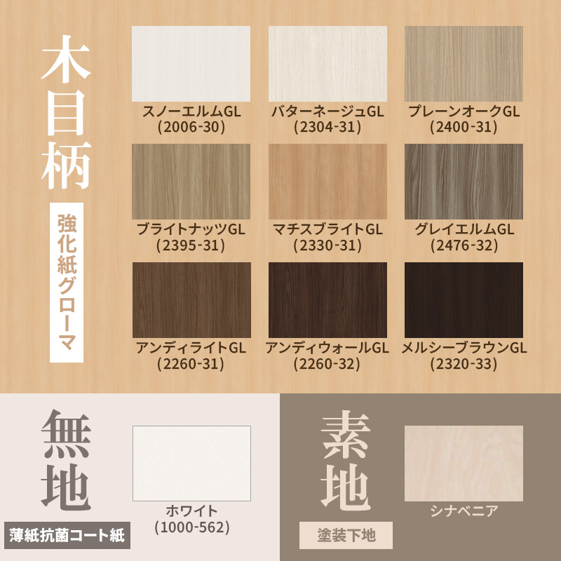かんたん建具 扉のみ取替用 開き戸 オーダーサイズドア 幅〜915×高さ