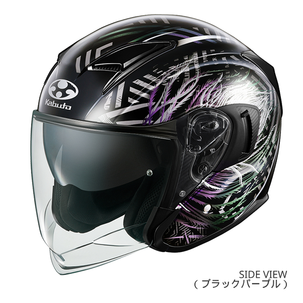 EXCEED OGK KABUTO EXCEED-2 PLUME ブラックパープル M(57-58cm