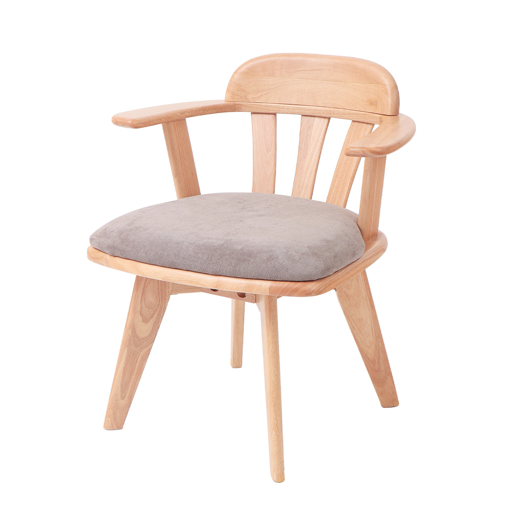 ヤマソロ 3/1マデ最大P還元！ ダイニングチェア 回転 肘付き 単品 1脚