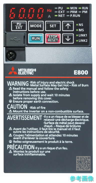 三菱電機（MITSUBISHI ELECTRIC） FR-E840-11K-1 インバータ FRーE800