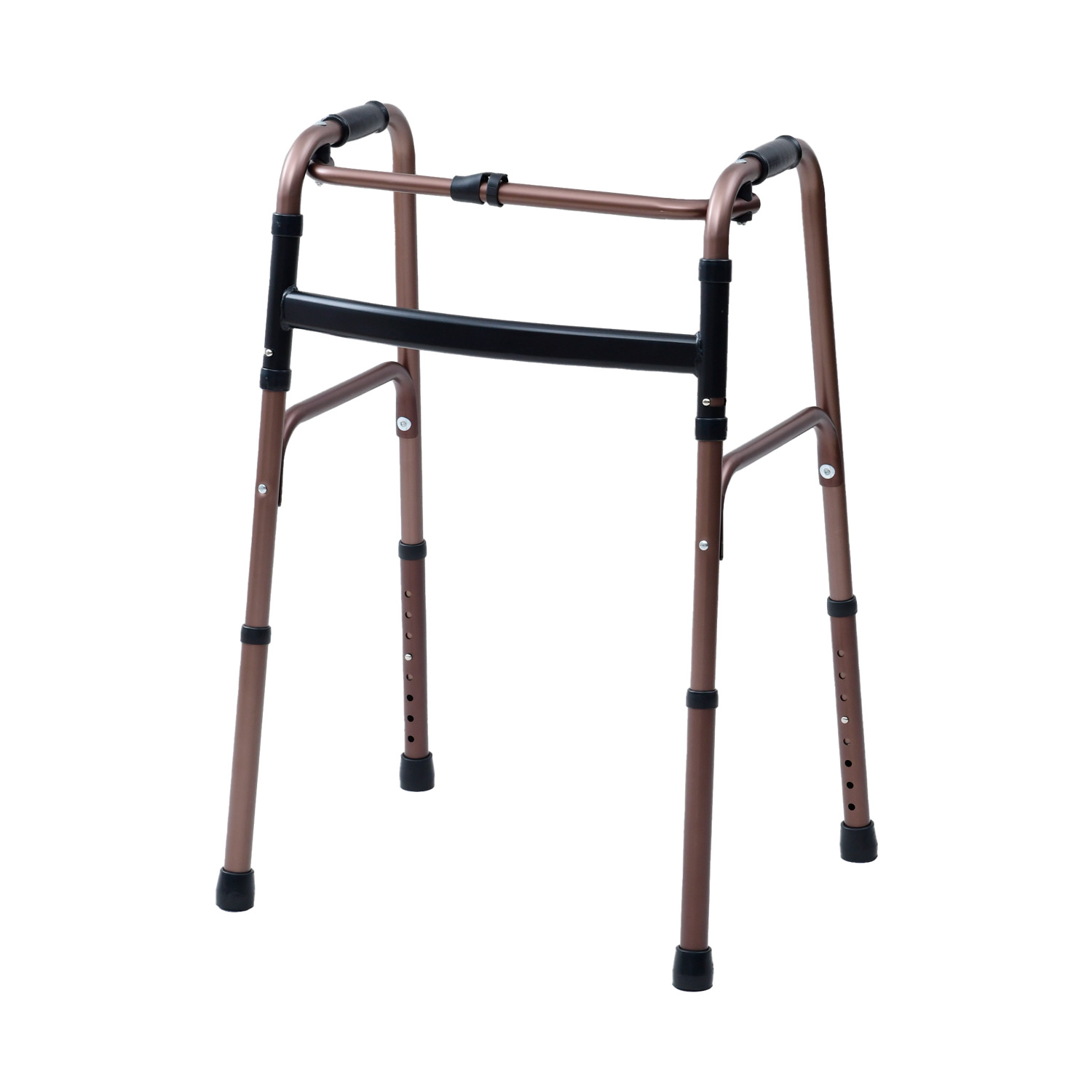 山善（YAMAZEN） アルミステッキ 折りたたみ 歩行補助器 歩行器 高さ8