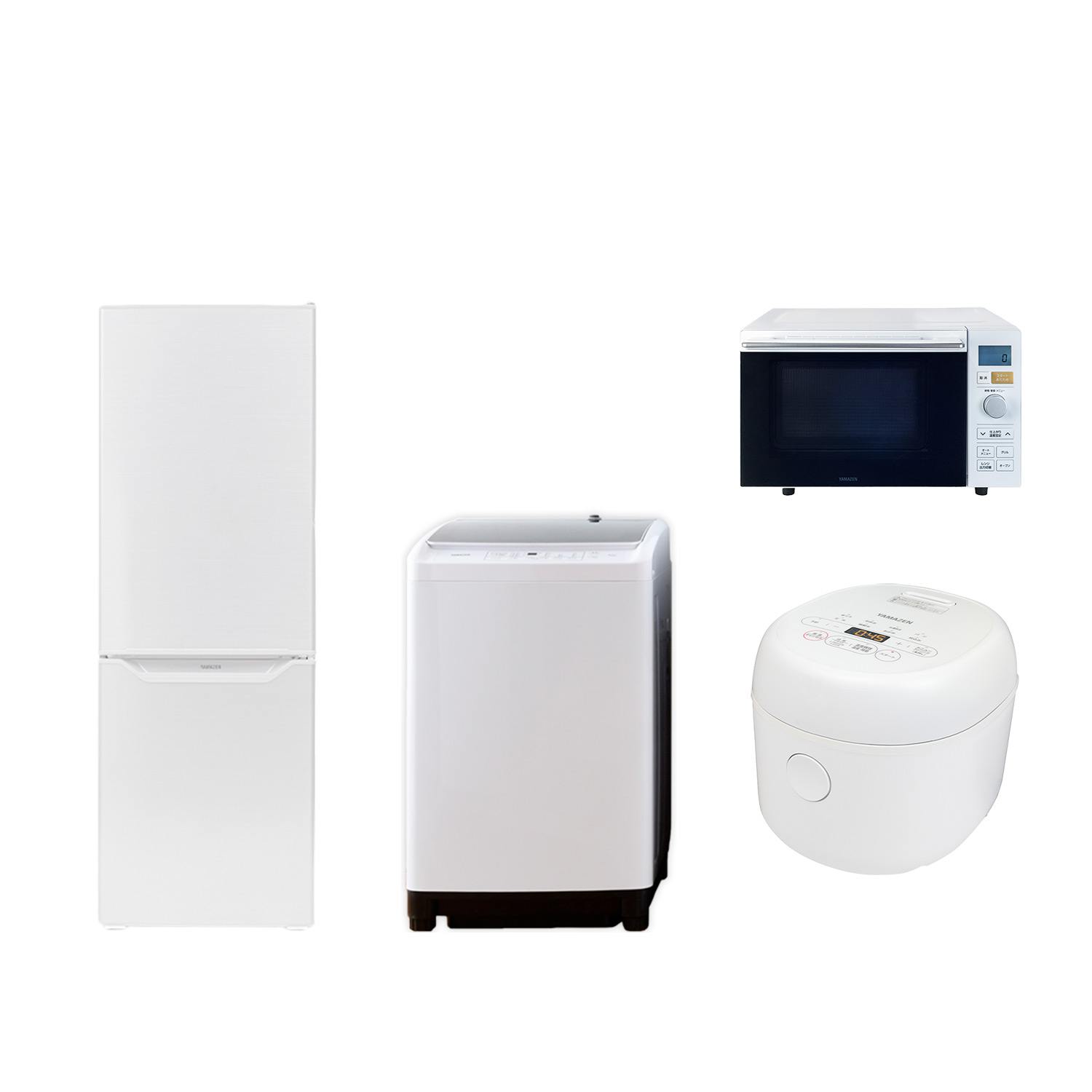 山善（YAMAZEN） 家電セット 一人暮らし 新生活 家電セット 4点セット