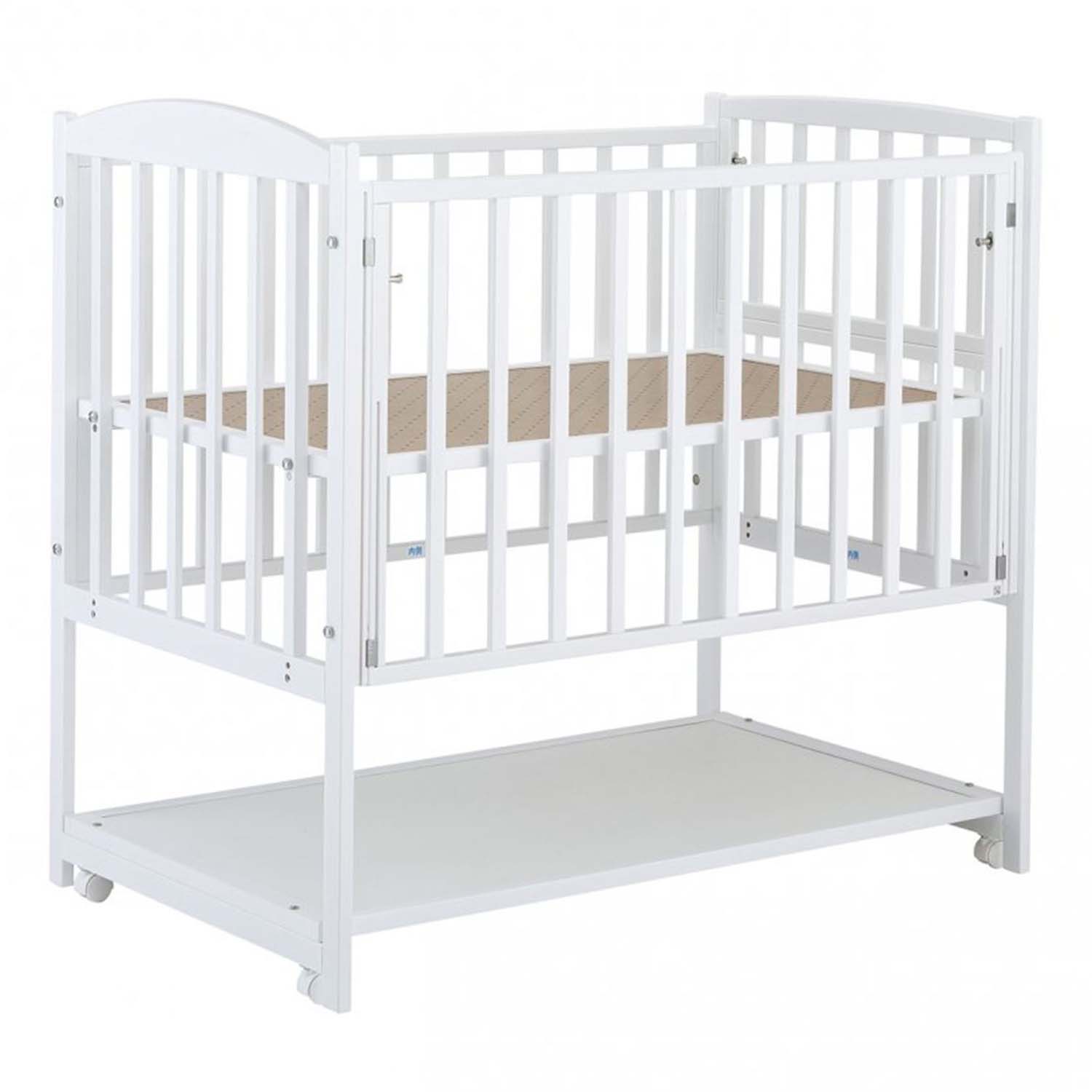 カトージ（KATOJI） ベビーベッド ツーオープン 収納板付 (生後24ヶ月