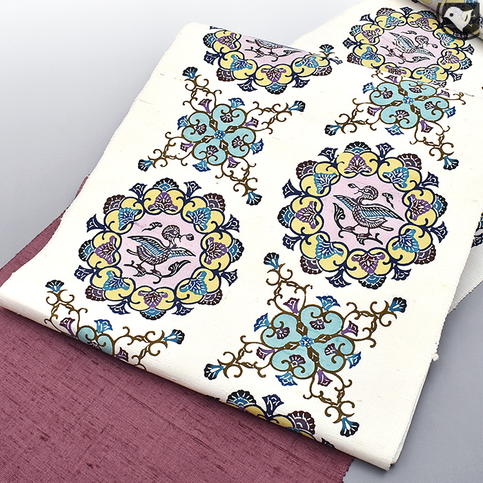 本場 琉球びんがた染 紅型工房 宜保 聡 作 正倉院宝物文様 紅型工房