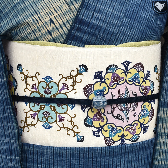 本場 琉球びんがた染 紅型工房 宜保 聡 作 正倉院宝物文様 紅型工房