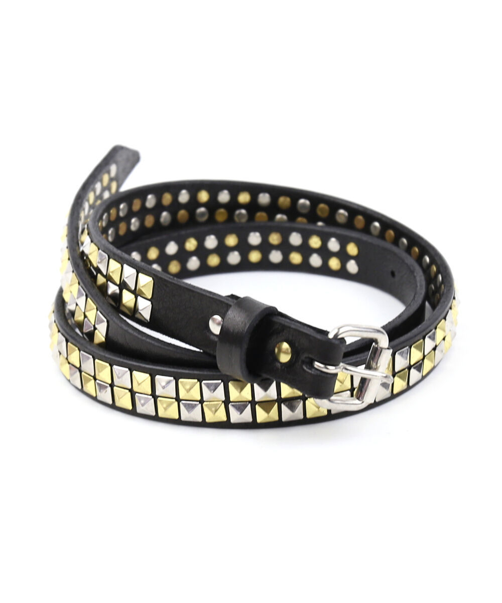 マスターアンドコー レザーベルト スタッズベルト DAYTONA 20mm