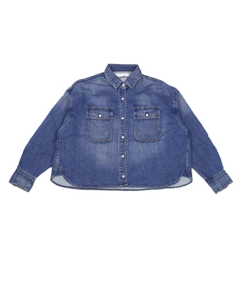 Healthy denim（ヘルシーデニム） デニムシャツ Almond Crop