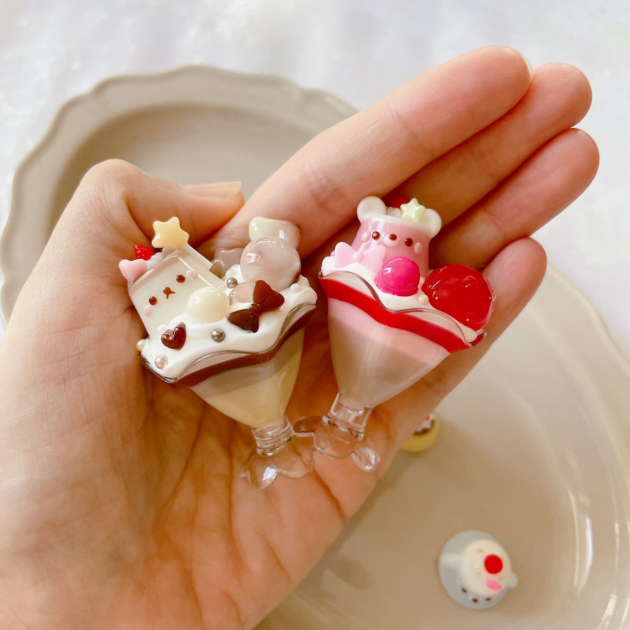 シリコンモールド プリン スイーツ くま うさぎ いぬ ネコ2個セット