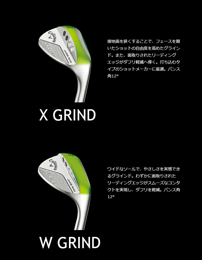 Callaway（キャロウェイ） JAWS RAW ウェッジ ブラック Dynamic Gold