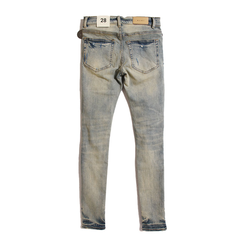 mnml（ミニマル） スキニーパンツ ストレッチデニム ダメージ加工