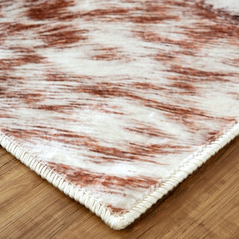 ラグ カーペット アニマル柄 約160cmx230cm 絨毯 毛皮 ブラウン 高級