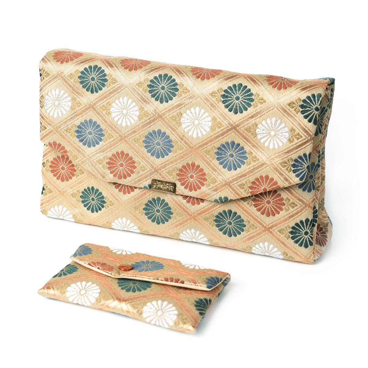 EsuonHappiness 経本 数珠入れ 数珠袋 クラッチバッグ型 経本入れ