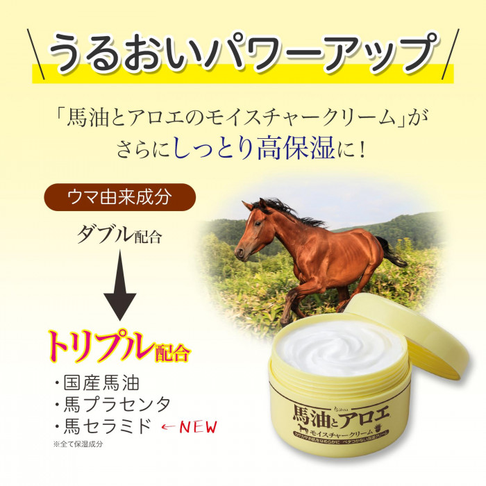 ビューナ 馬油とアロエのモイスチャークリームRI 210g 大容量 馬油 馬