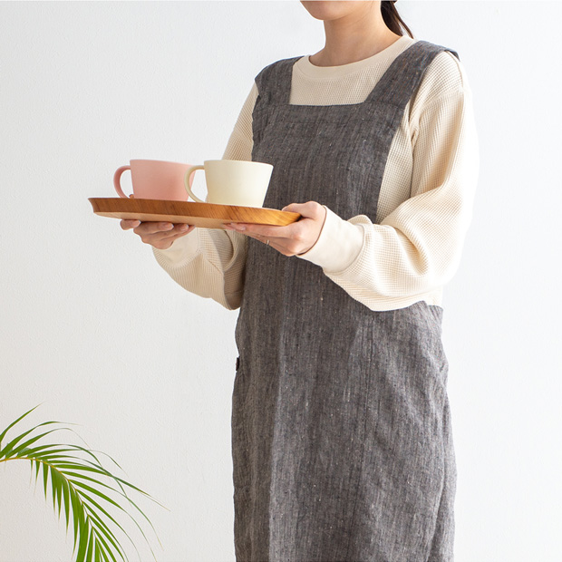 Lino e Lina（リーノエリーナ） ＼2/27-3/1はP10倍／ エプロン リネン