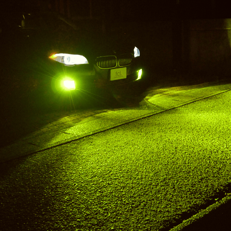 fcl. l1b フォグランプ led イエロー 黄色 ライムイエロー フォグ 純正
