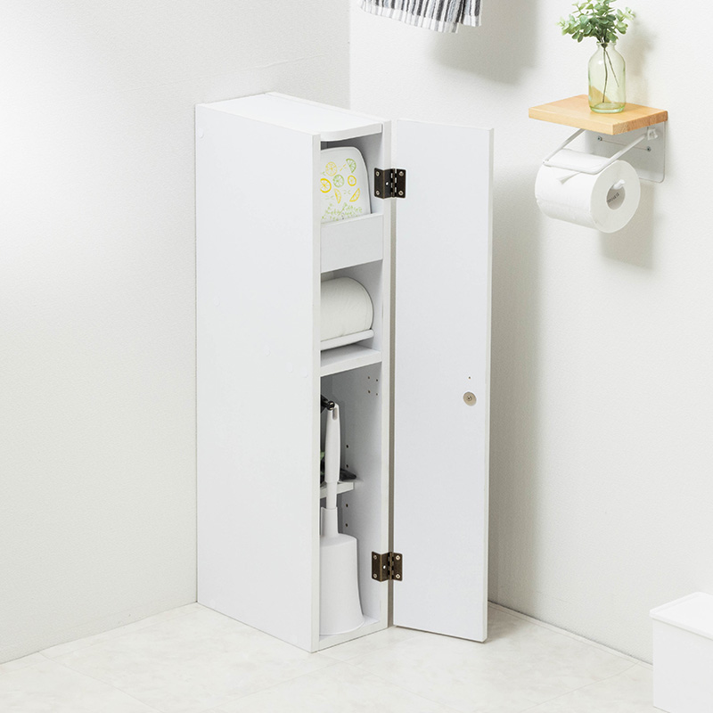 MINT トイレラック トイレットペーパー収納 スリム 幅15cm 隙間収納