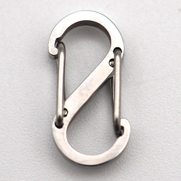 ステンレス 極小 カラビナ 15ミリ シルバー N00990 キーホルダー