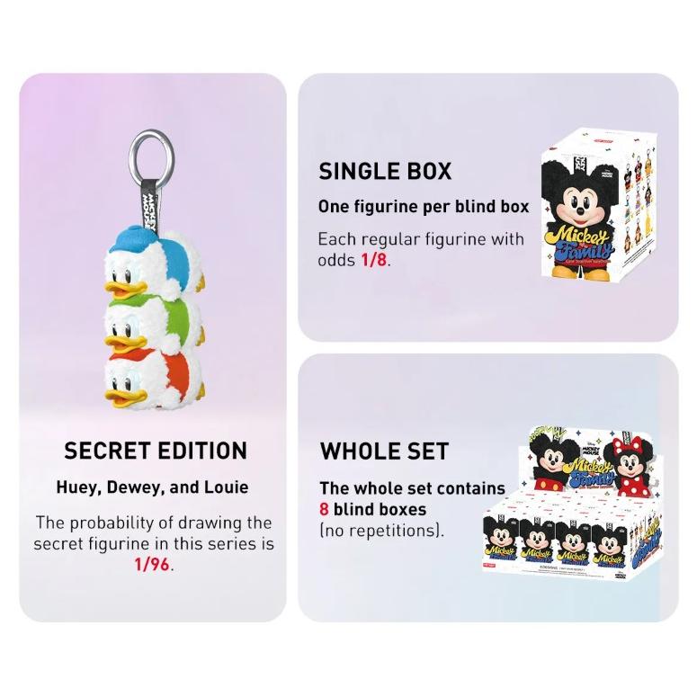 POP MART（ポップマート） ラッピングOPあり 正規品保証 Mickey Family