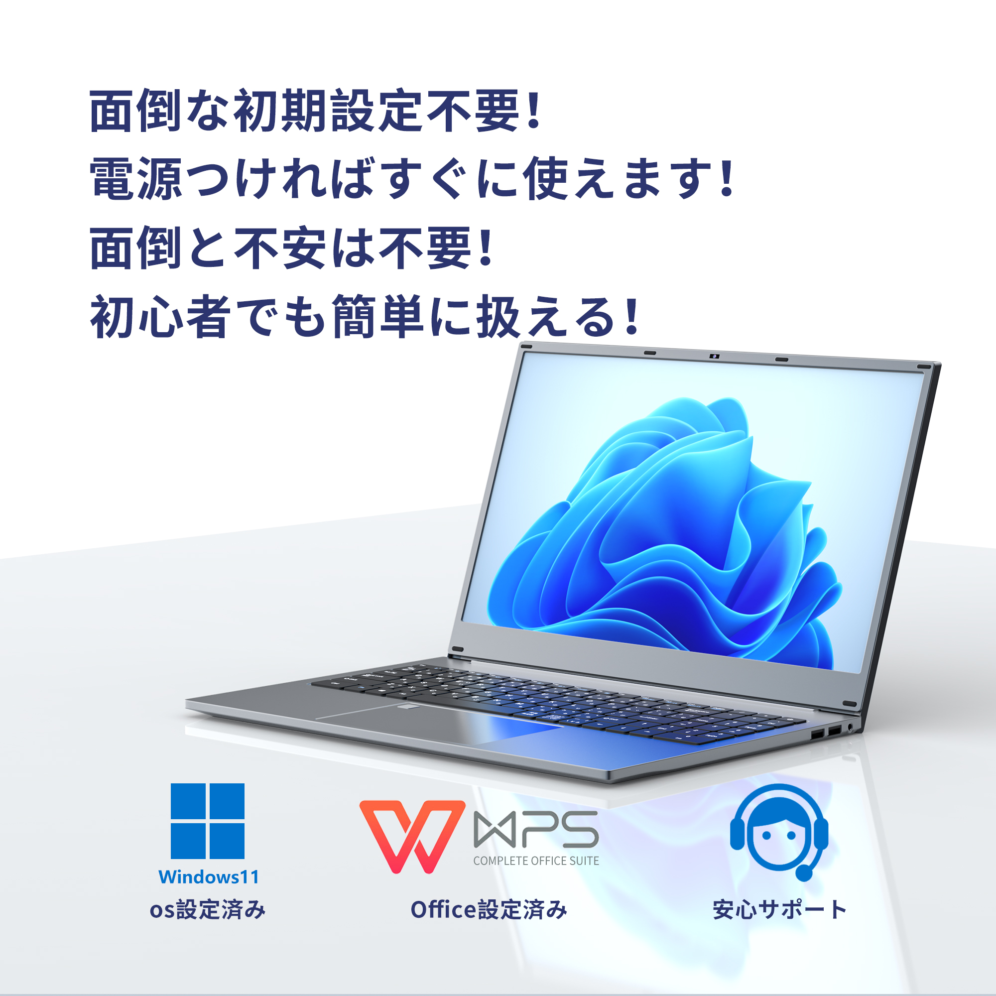 VETESA 新品ノートパソコン Win11搭載 Office Pentium Gold 6500Y