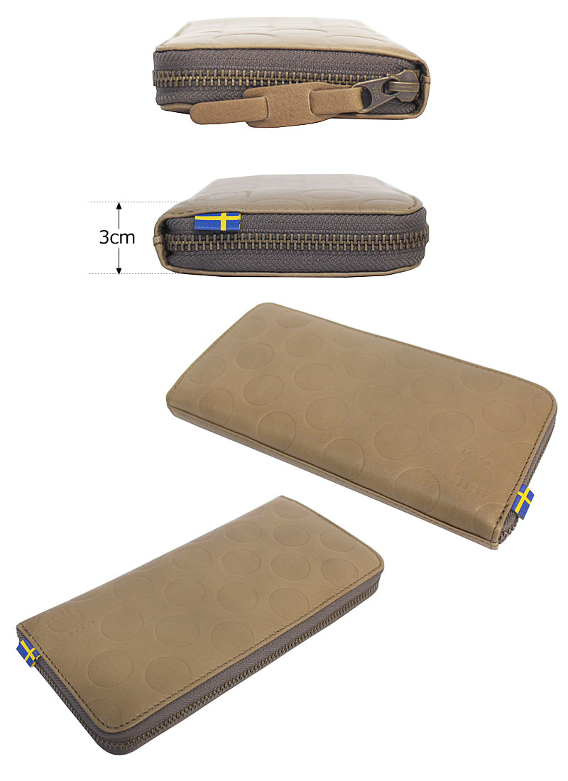 MOOMIN（ムーミン） モズ MOZ moz ラウンドファスナー長財布 dot