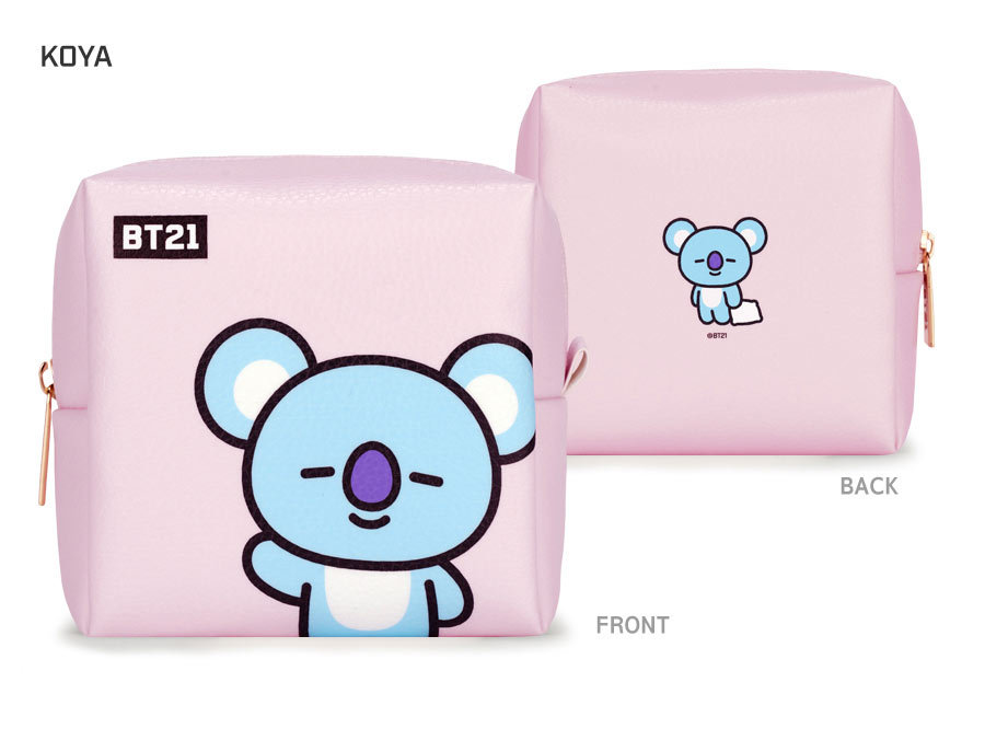 BT21 BT21 PU SQUARE POUCH MEDIUM【送料無料】BTS 防弾少年団 公式