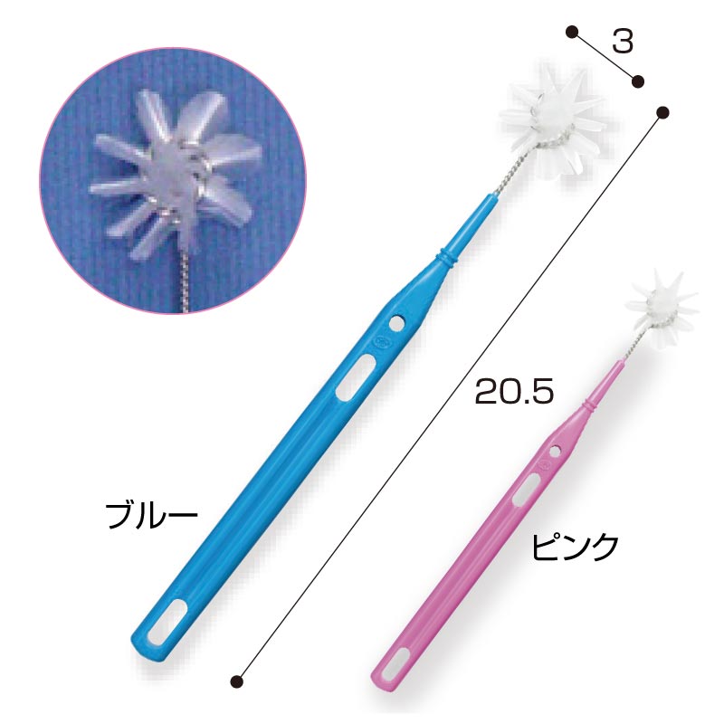 柄付きくるリーナブラシ 介護用品 歯ブラシ 口腔ケア 歯磨き 口臭