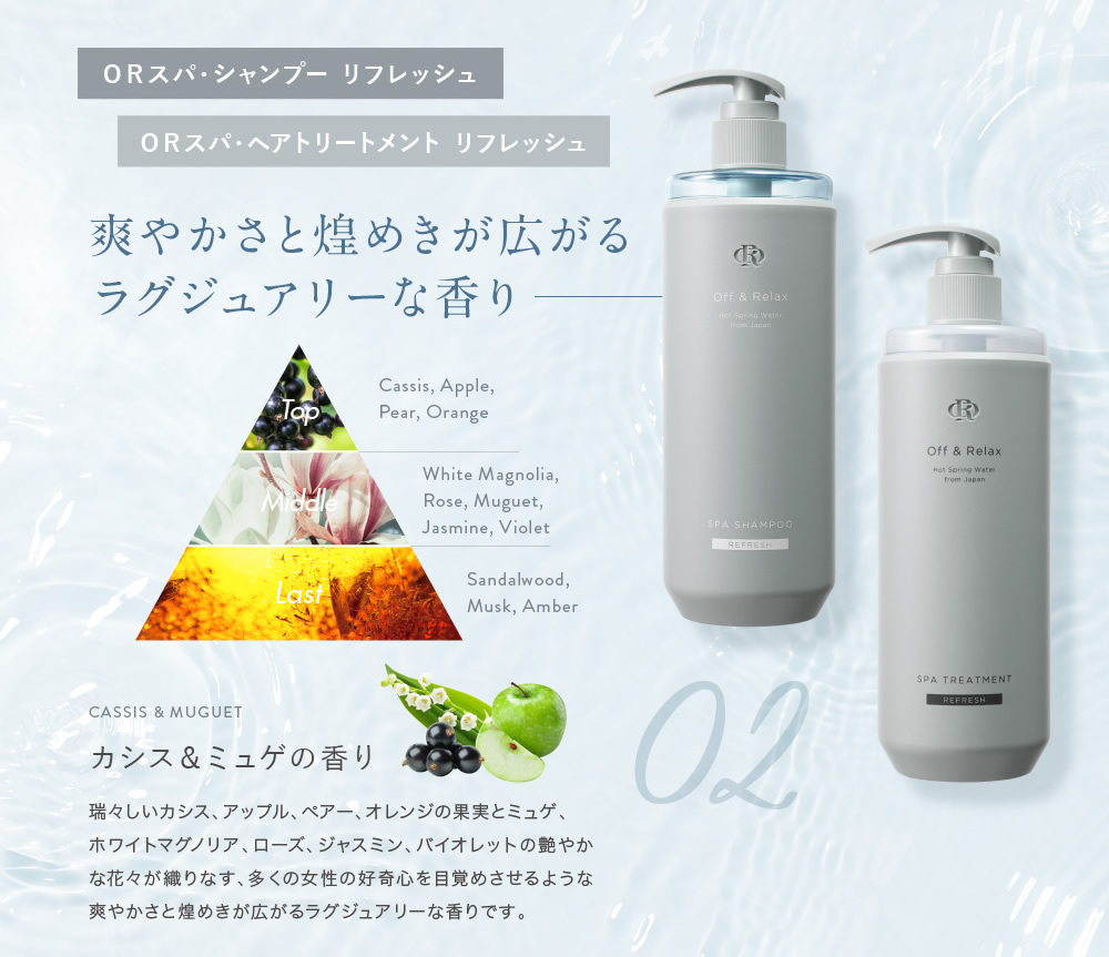 Off&Relax シャンプー トリートメント＋スパ 頭皮美容液セット