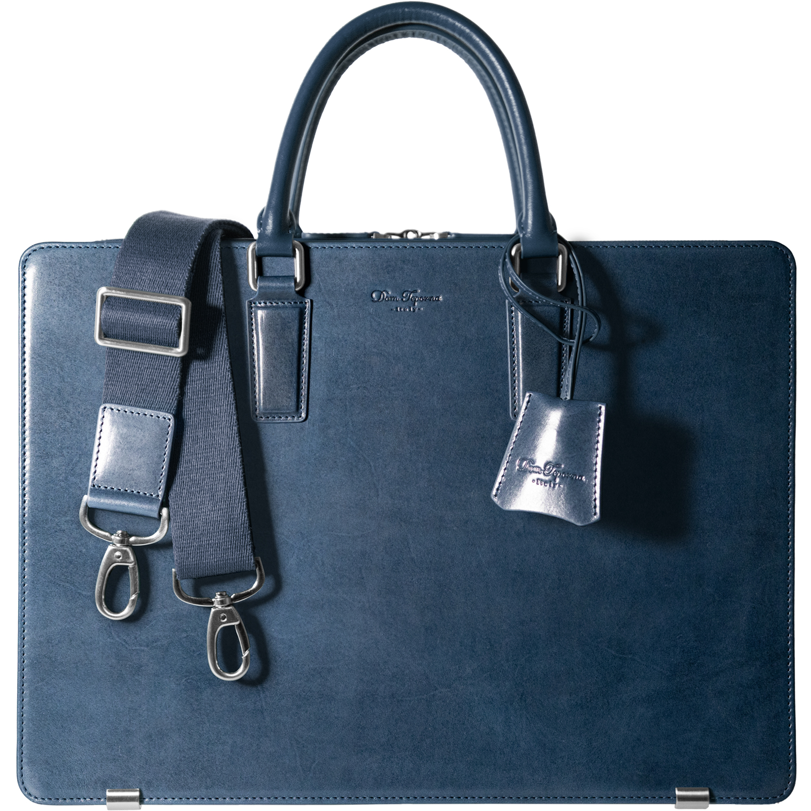 DomTeporna Italy 本革 ビジネスバッグ ブリーフケース 牛革