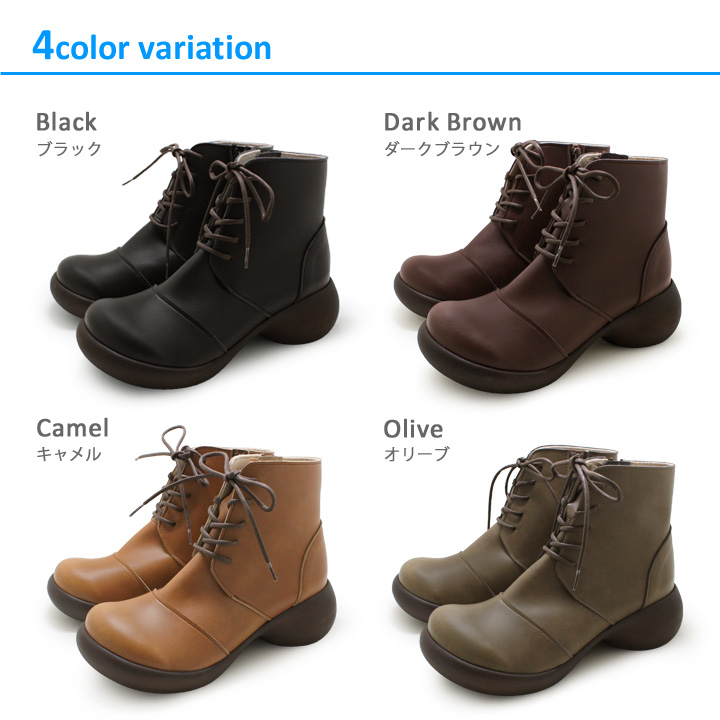 リゲッタカヌー RegettaCanoe CJES-6135a エッグヒール レースアップ