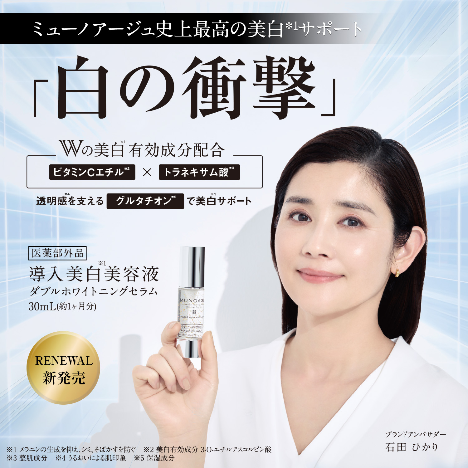 MUNOAGE 公式 ミューノアージュ 薬用美容液 30mL（ダブル