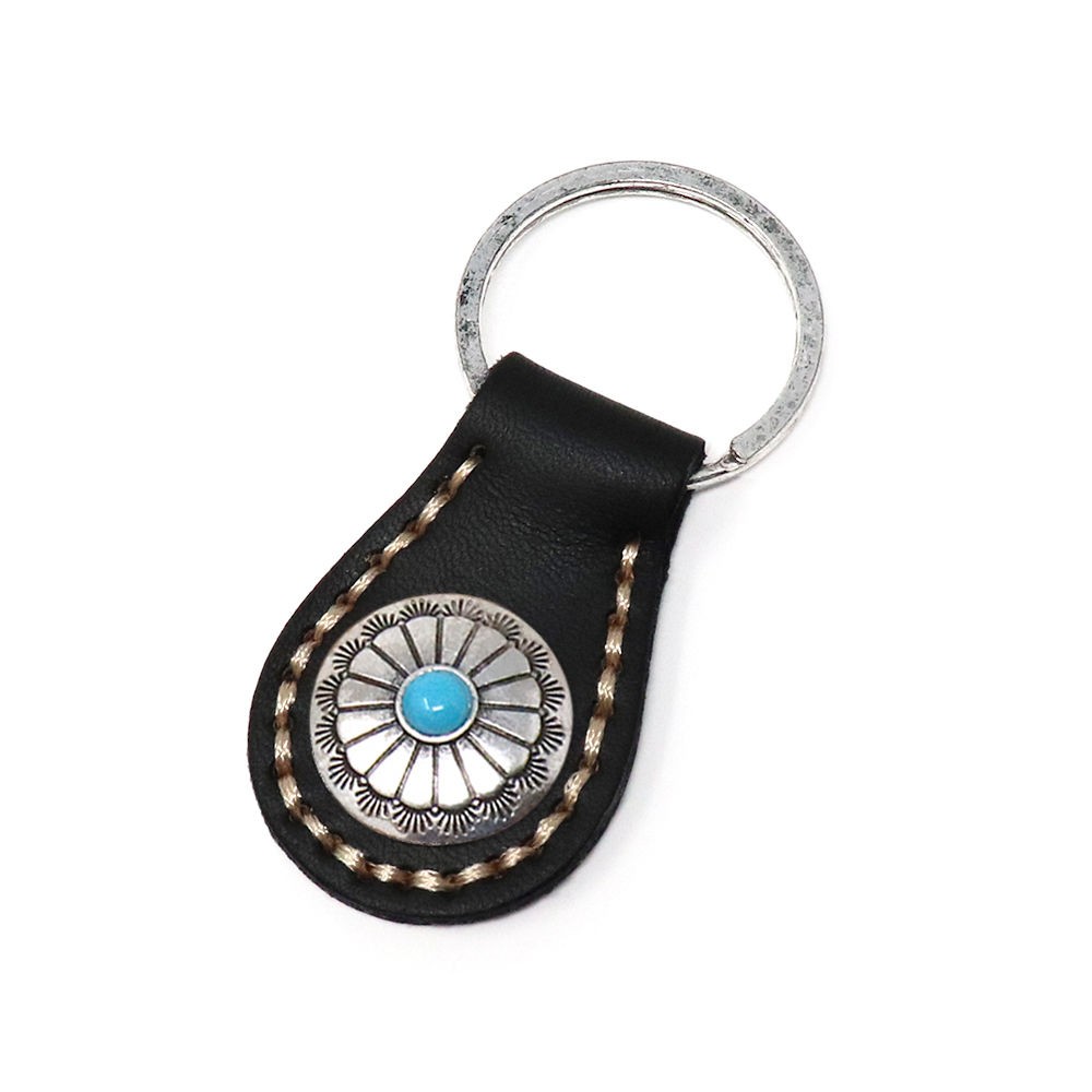 キーホルダー メンズ ネイティブアメリカン コンチョ ココペリ 本革
