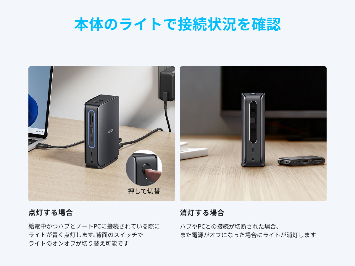 Anker（アンカー） Anker Nano ドッキングステーション (13-in-1, 着脱