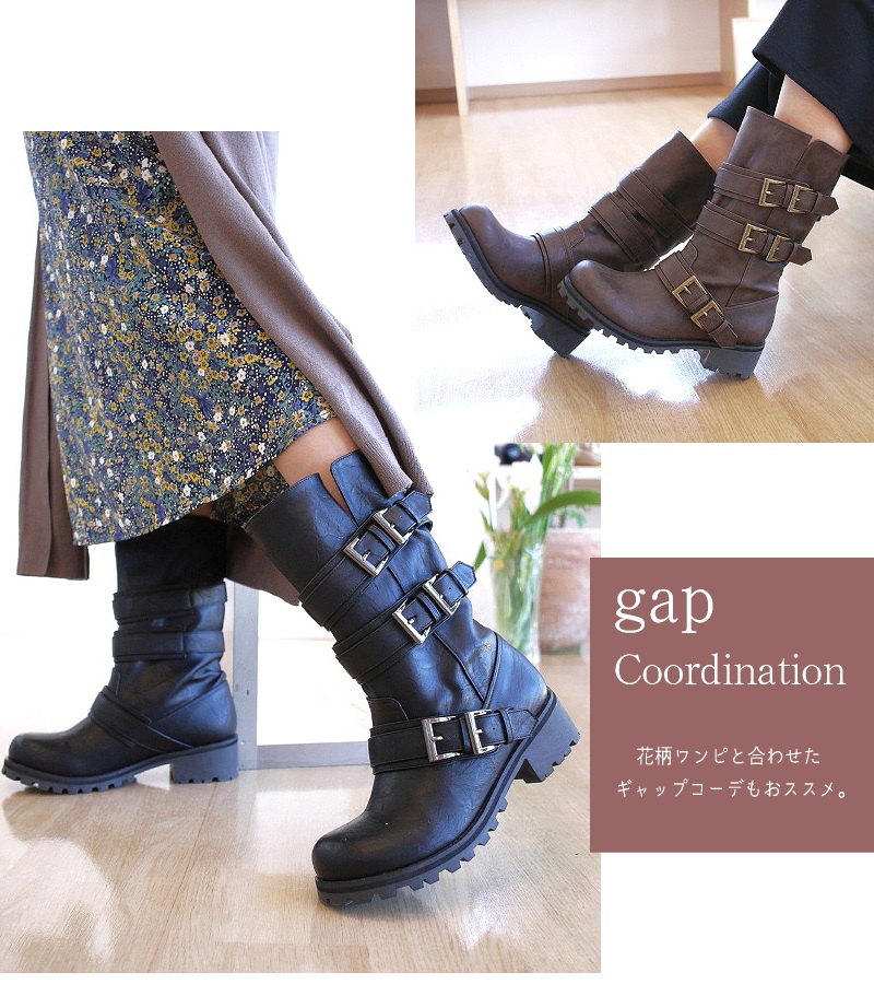 かっこよさに一目惚れ】MUUM ムーム エンジニアブーツ レディース 靴