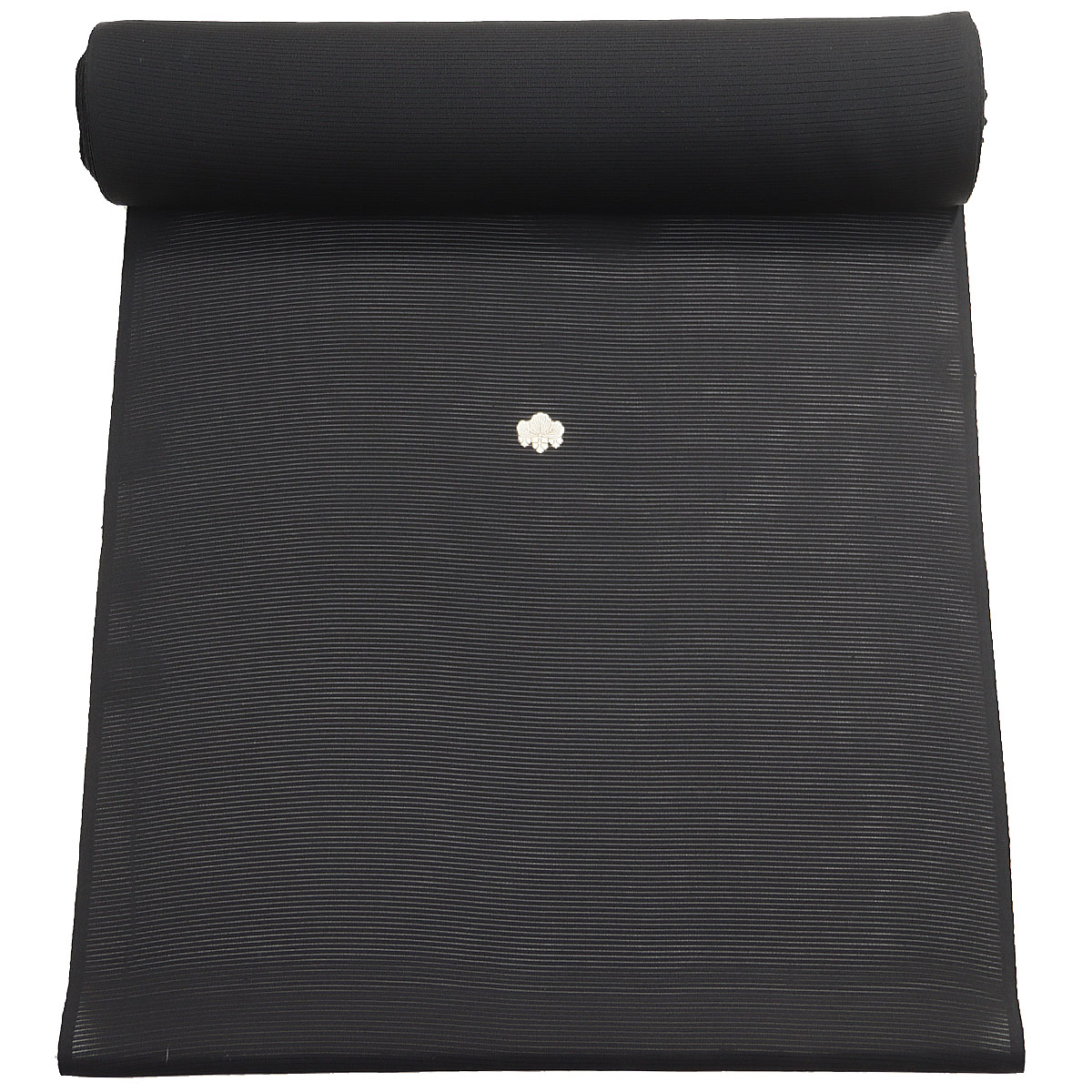 駒絽喪服 反物 正絹 -20- 五三の桐 葵黒 藍下黒染 夏用 絹100