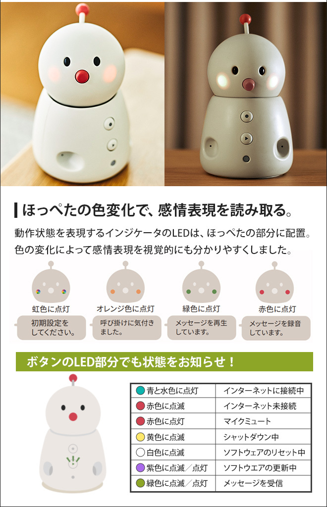 見守り ロボット 留守番 コミュニケーション BOCCO emo ボッコ エモ