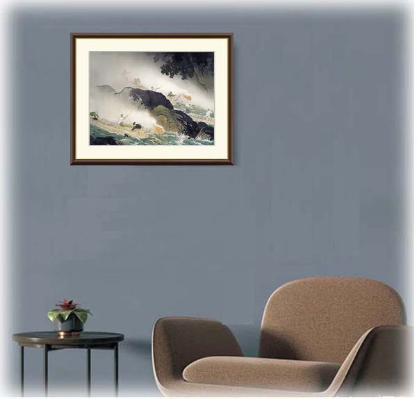 絵画 川合玉堂 （かわいぎょくどう） 鵜飼 （ うかい ） 日本画 名画