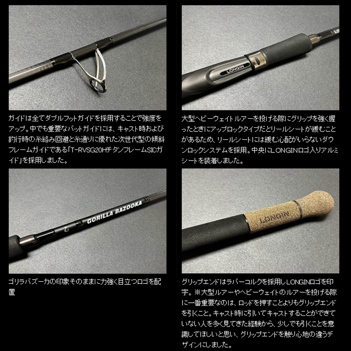 LONGIN（ロンジン） ゴリラバズーカ GB-962XHS : バックラッシュYahoo