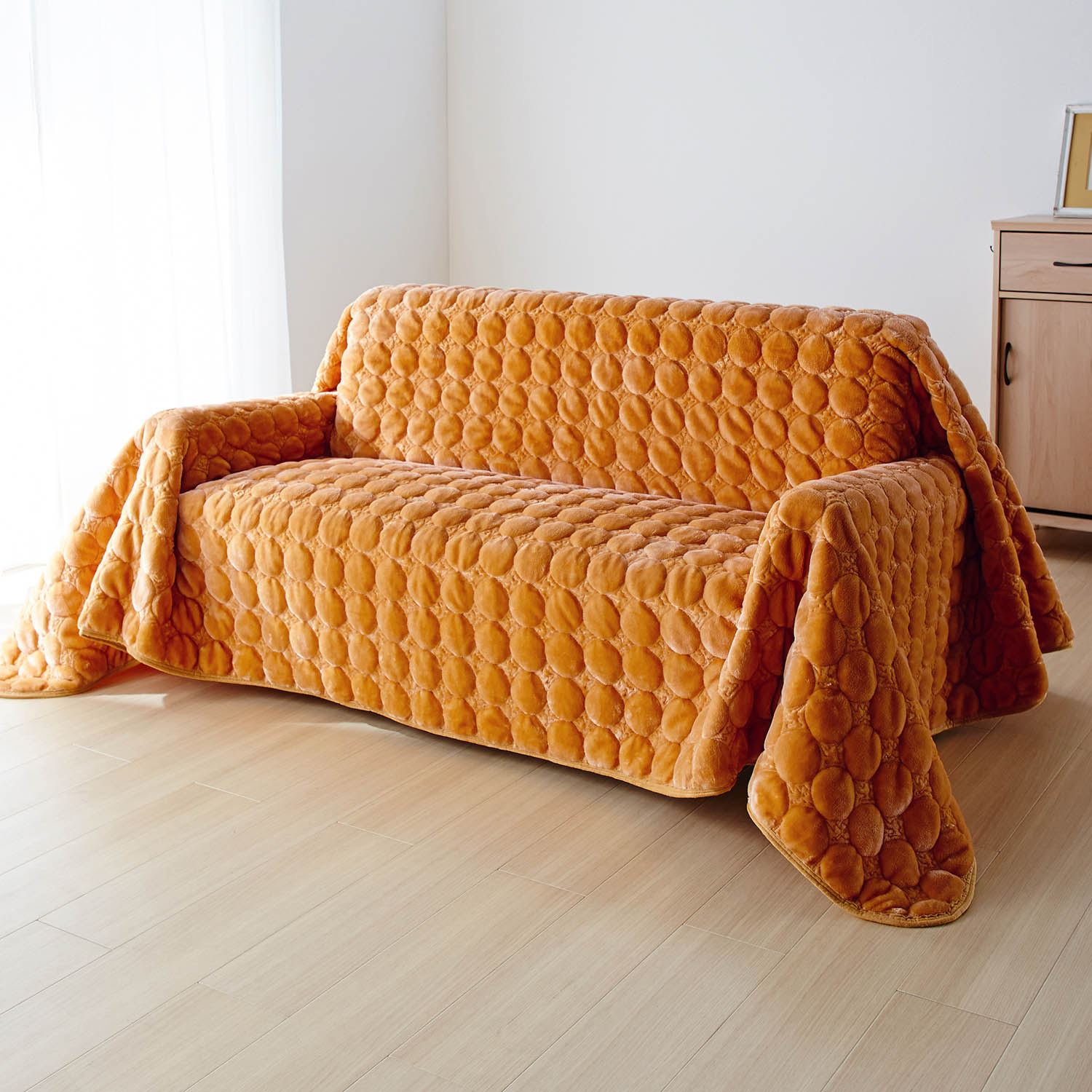 ベルメゾン（BELLE MAISON） ソファーカバー カバー マルチカバー ラグ