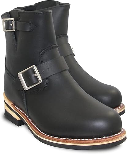 エンジニアブーツ メンズ レディース 本革 レザー ショート エンジニア