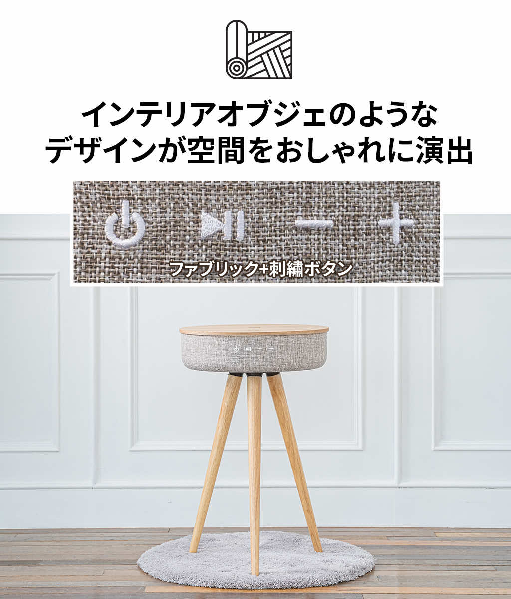 Welle 360°Bluetoothテーブル型スピーカー Mellow W501T 360ド