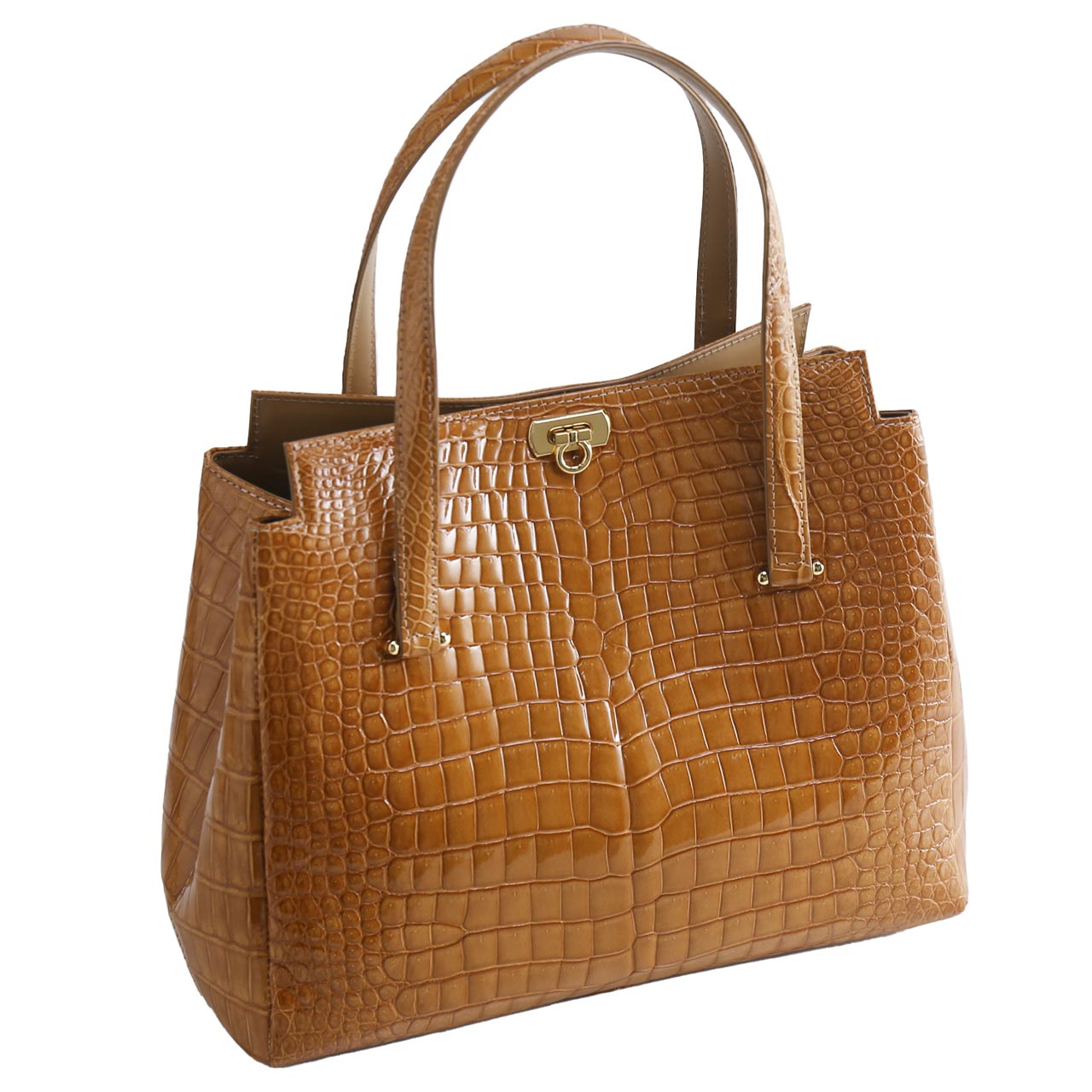 sankyo shokai（三京商会） ＜爆買＞クロコダイル ハンドバッグ 日本製