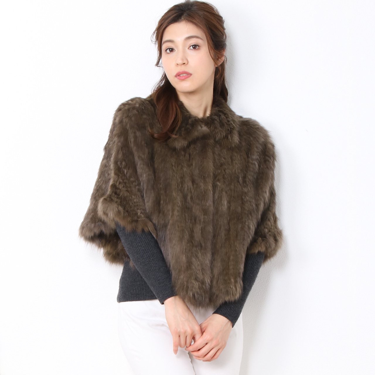 sankyo shokai（三京商会） ＜爆買＞毛皮/ファー ポンチョ/ロシアン