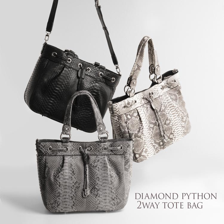 sankyo shokai（三京商会） ＜爆買＞パイソン トートバッグ レディース