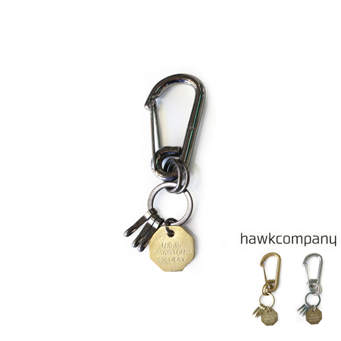 Hawk Company（ホークカンパニー） キーホルダー キーリング カラビナ