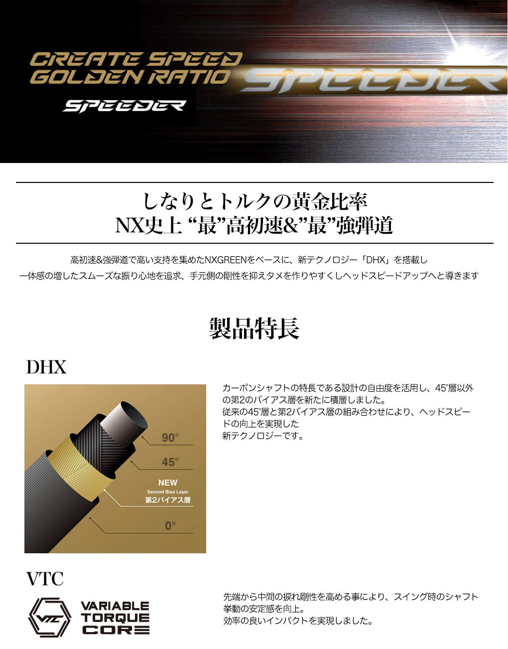 PING（ピン） スリーブ付きシャフト 2025 SPEEDER NX GOLD フジクラ