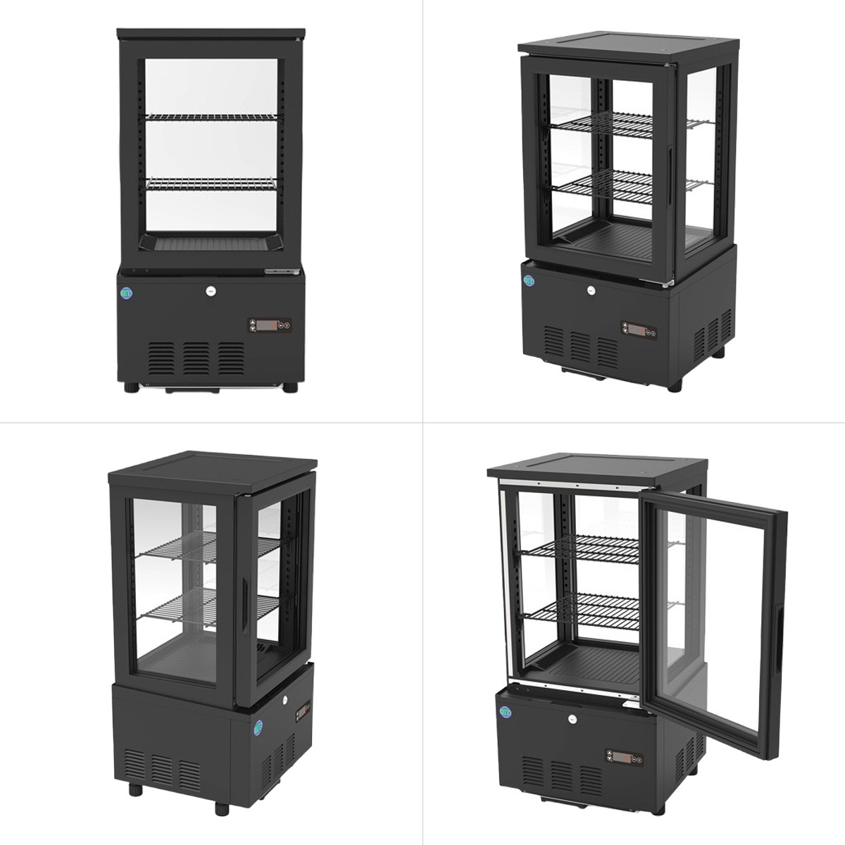 JCM レビュー特典 RIT JCM 4面ガラス冷蔵 ショーケース RITS-58