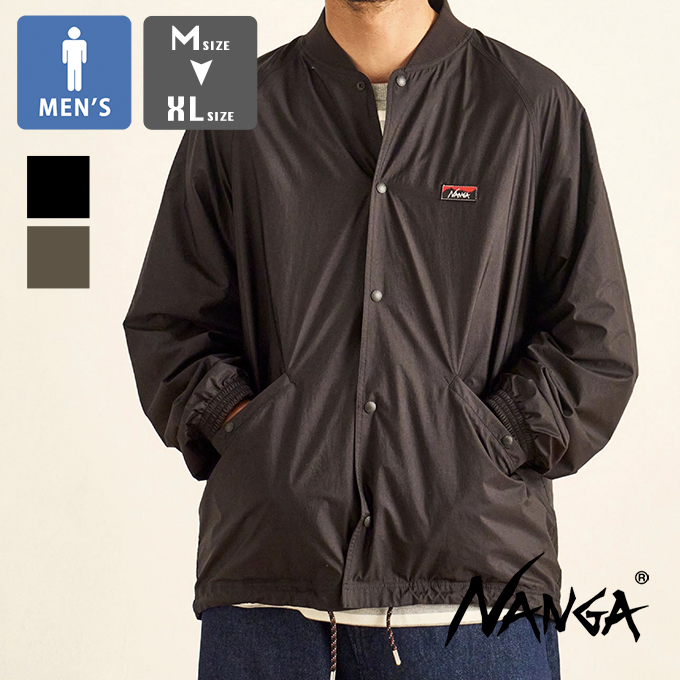 NANGA（ナンガ） RIB COLLAR COACH JACKET リブカラーコーチジャケット